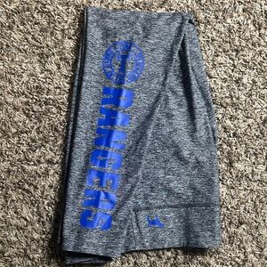 PINK Victoria's Secret Gray Leggings with Blue Graphic Size Large